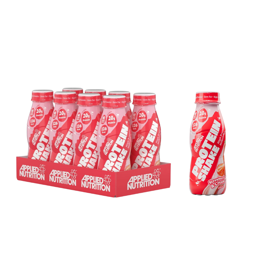 Applied Nutrition High Protein Shake Strawberries & Cream (8 bottles x 330ml)