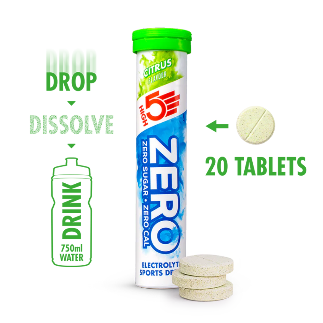 HIGH5 Hydration Zero Citrus Tablets 8 Tubes