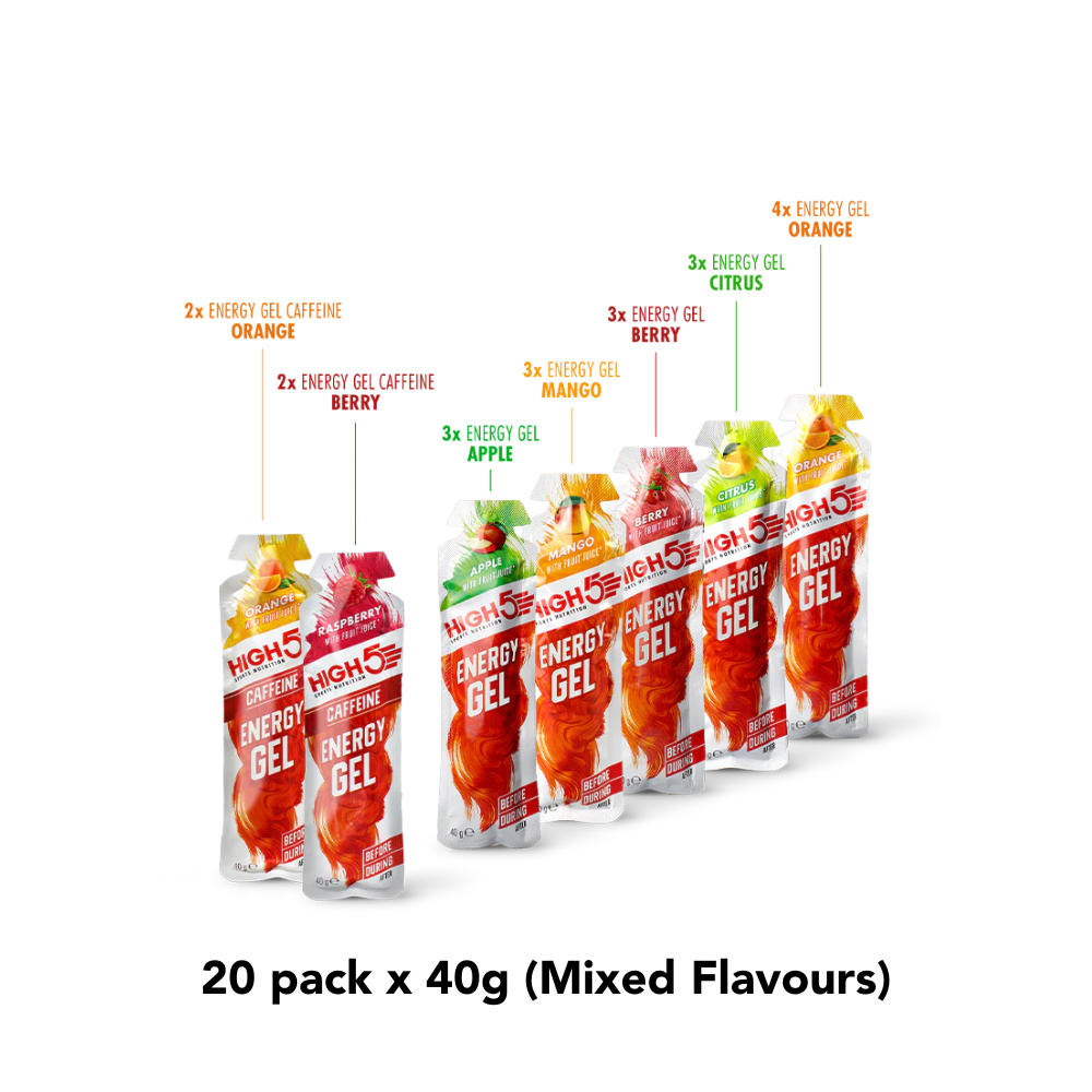 HIGH5 Energy Gel Mixed Flavours (20X40g)