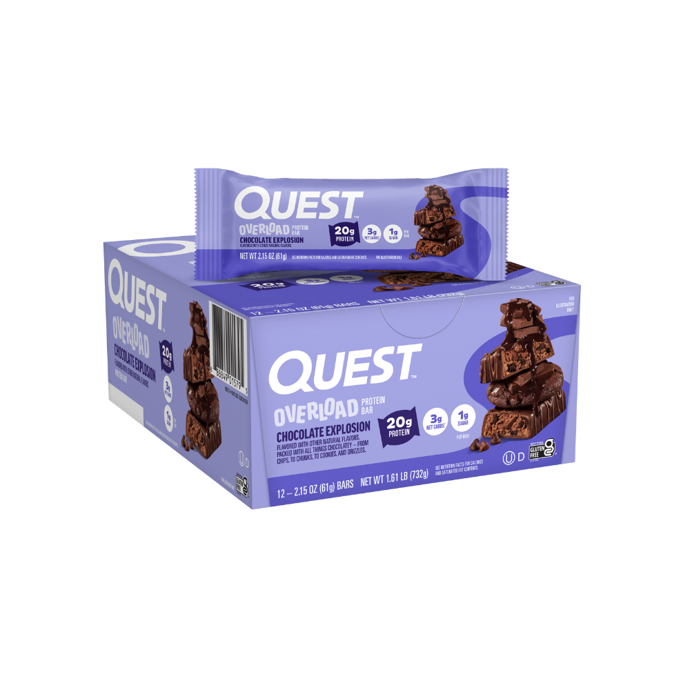 Quest Overload Protein Bar - Choc Explosion (12 x 58g)