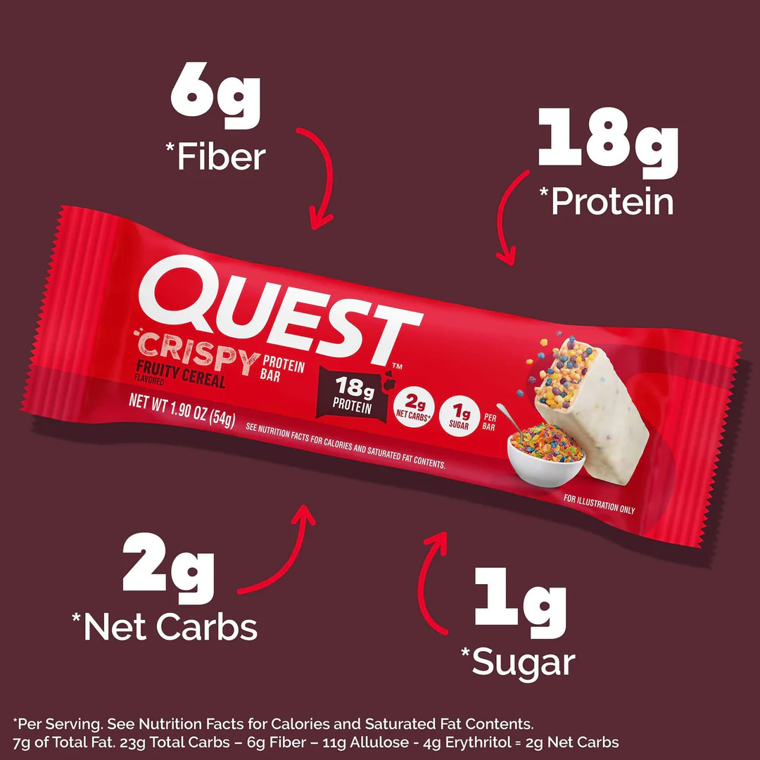 Quest Hero Fruity Cereal Crispy (12 x 60g)