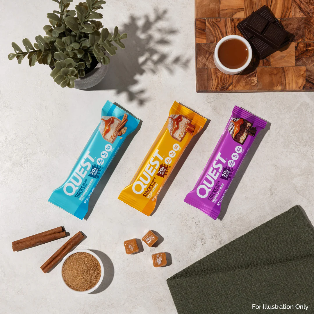 Quest Stack Protein Bars - Cinnamon Brown Sugar (12 x 67g)