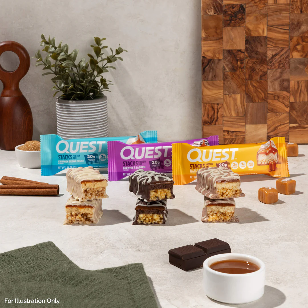 Quest Stack Protein Bars - Salted Caramel (12 x 67g)