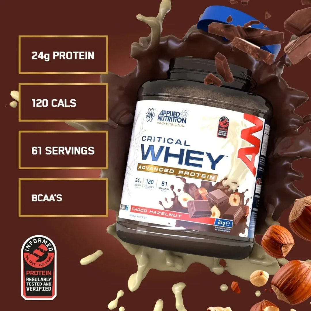 Applied Nutrition Critical Whey Chocolate Hazelnut 2kg (NEW)