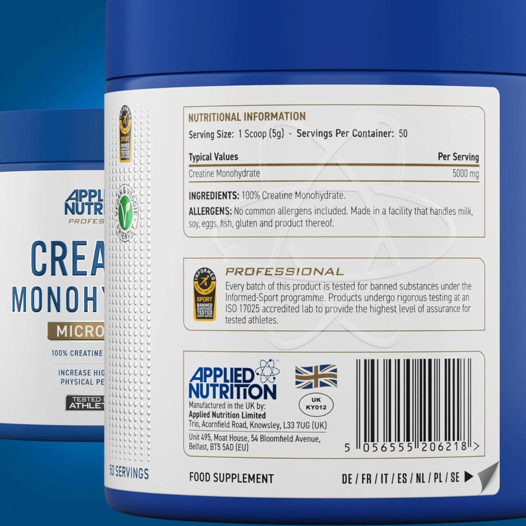 Applied Nutrition Creatine Monohydrate 250g - Strawberry & Raspberry
