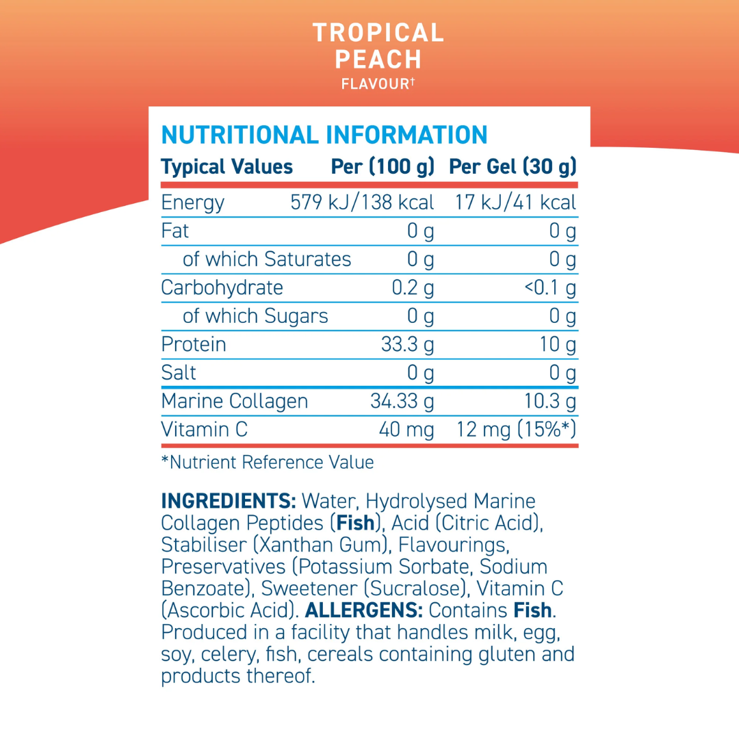 Applied Nutrition Marine Collagen 30g Liquid Tropical Peach (10x30g)