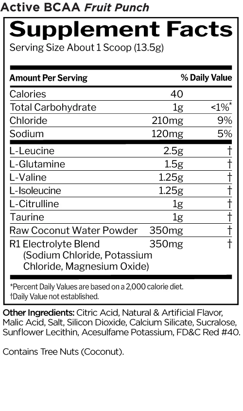 Rule One Energized Amino Fruit Punch 270g