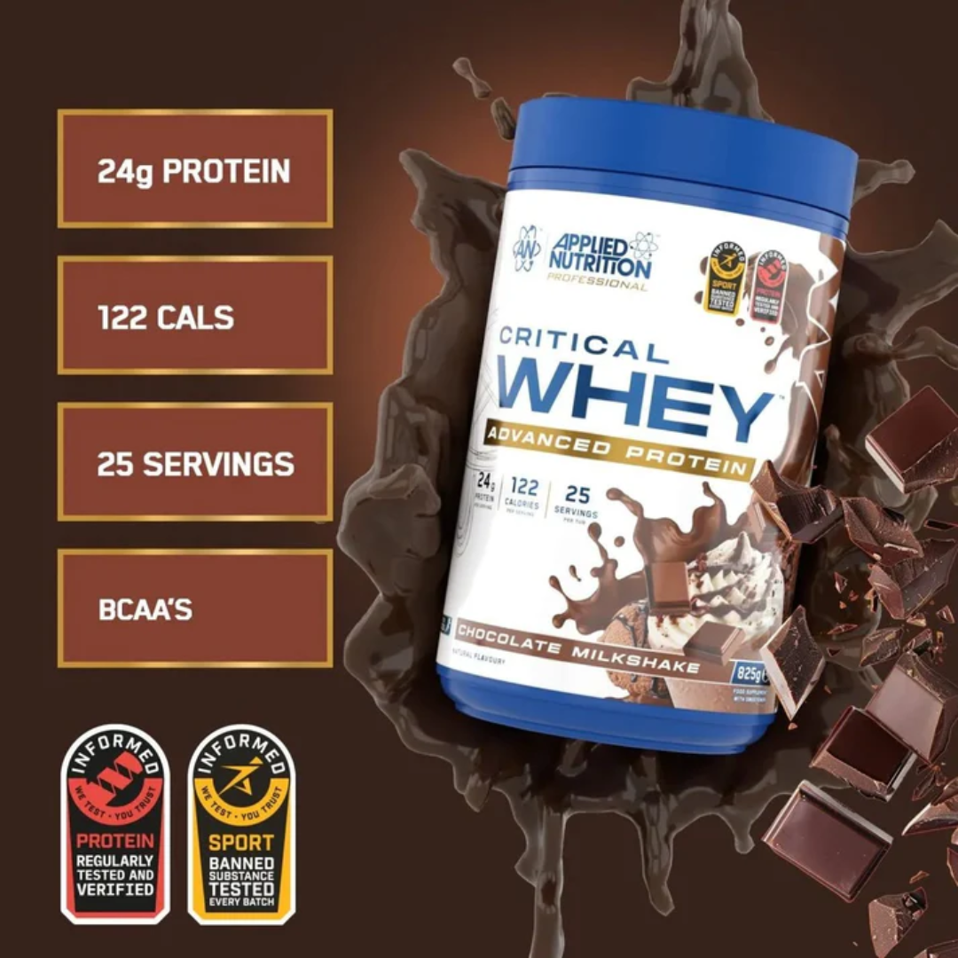 Applied Nutrition Critical Whey Chocolate Milkshake 825g