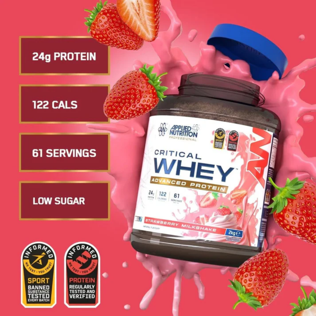 Applied Nutrition Critical Whey Strawberry 2kg (NEW)