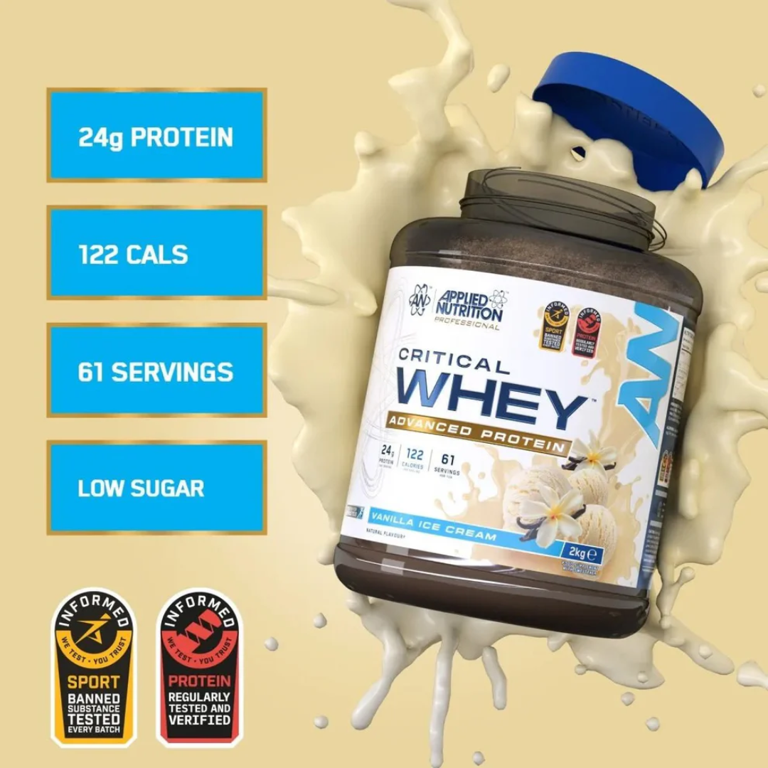 Applied Nutrition Critical Whey Vanilla 2kg (NEW)