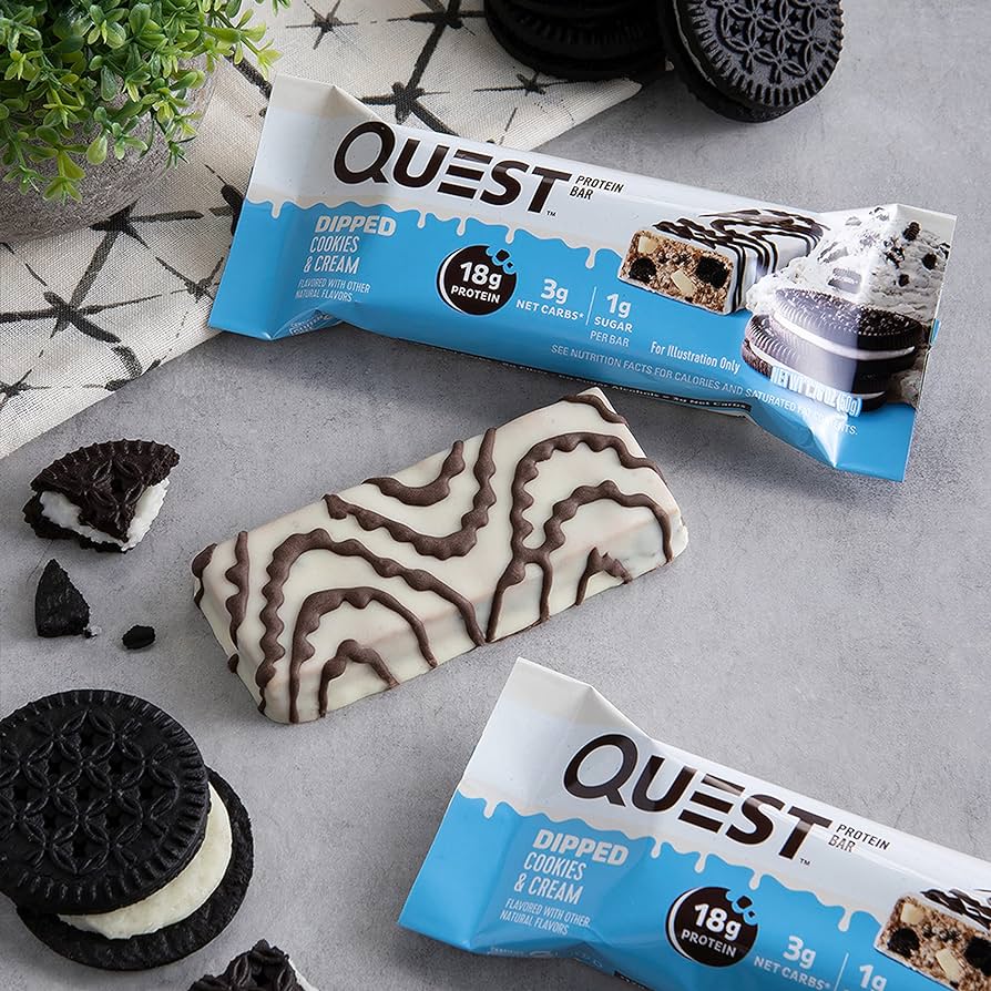 Quest Protein Bar Dip Cookies & Cream (12 x 50g)