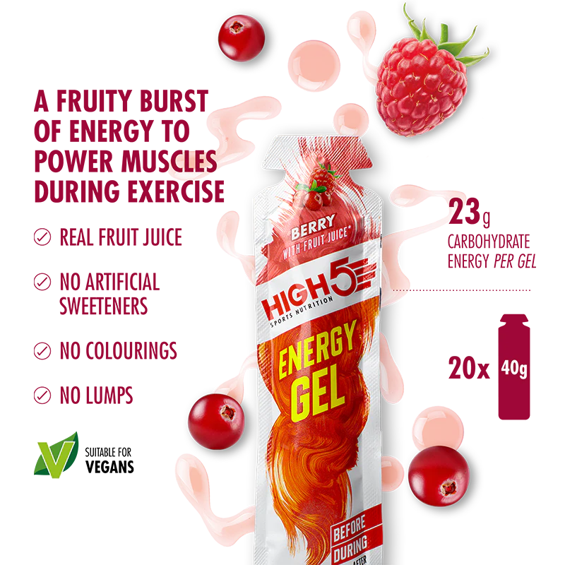 HIGH5 Energy Gel Berry (20X40g)