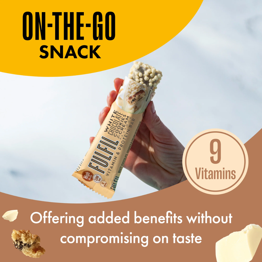 Fulfil Vitamin & Protein Bar White Chocolate Cookies & Cream 15X55G