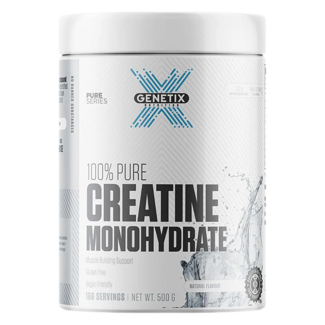 Genetix 100% Pure Creatine Monohydrate 500g Unflavoured