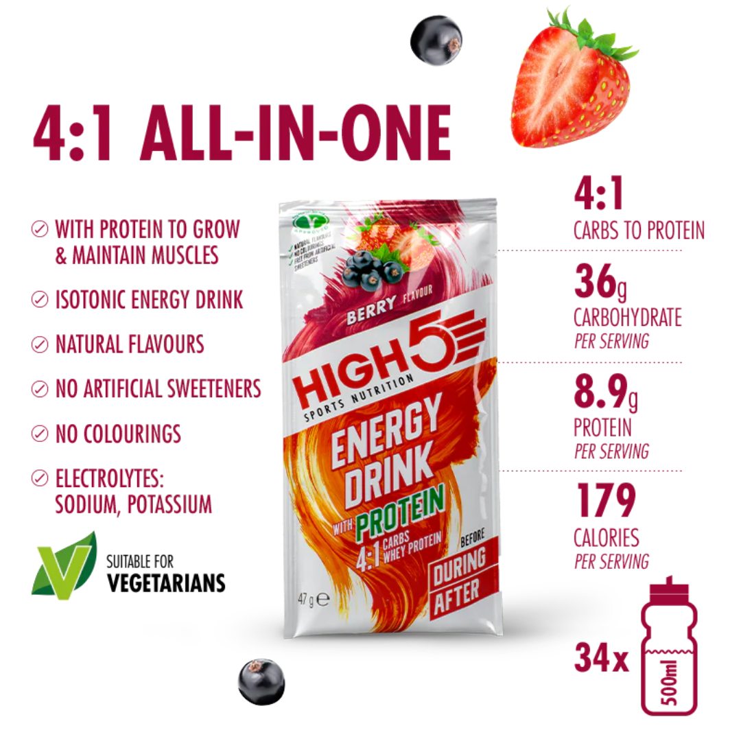 HIGH5 Energy Drink Berry 12X47gr