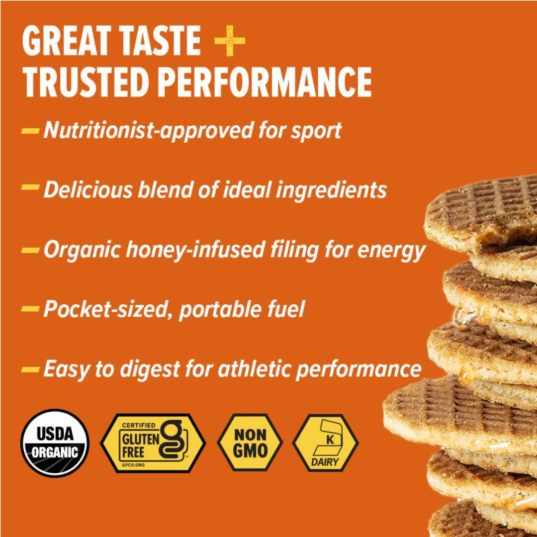 Honey Stinger Gluten Free Waffle - Salted Caramel 1.06oz 12 pack