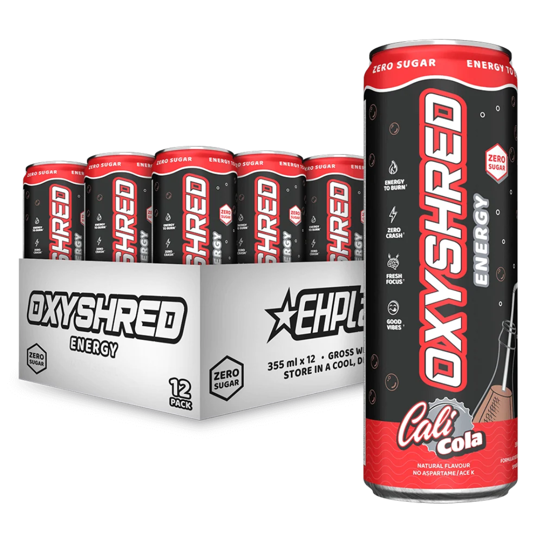 OxyShred Energy Drink RTD Cali Cola (12 cans x 355ml)