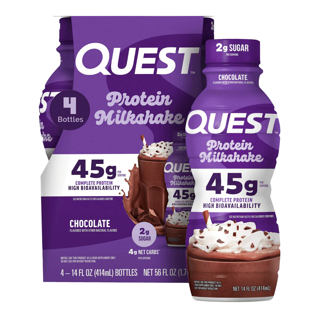 Quest 45g Chocolate Protein Milkshake (12 x 414ml)