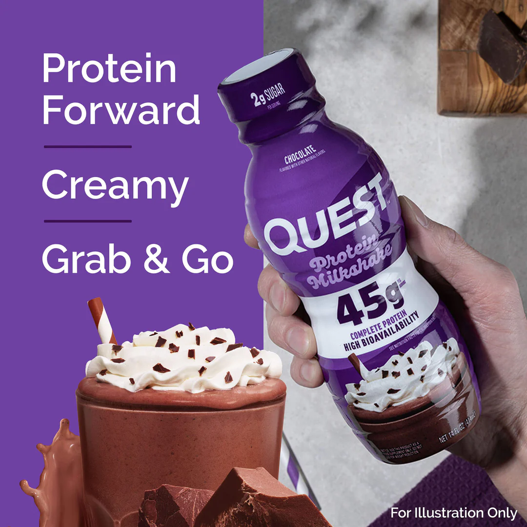 Quest 45g Chocolate Protein Milkshake (12 x 414ml)