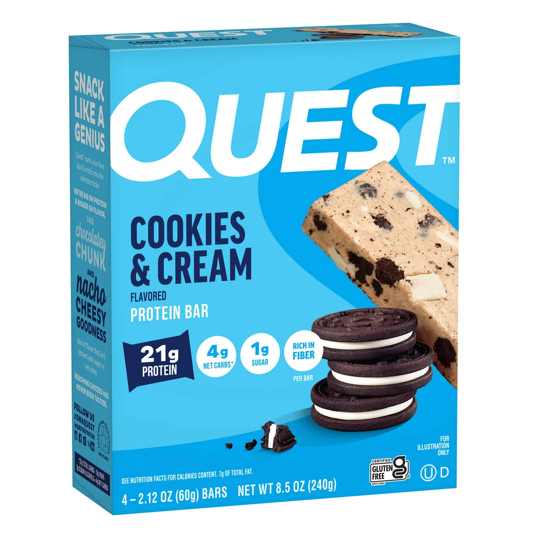 Quest Protein Bar - Cookies & Cream (4 x 60g)