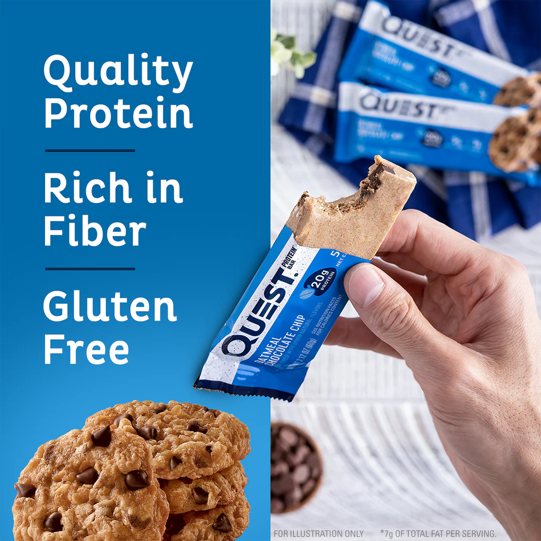 Quest Protein Bar - Oatmeal Chocolate Chip