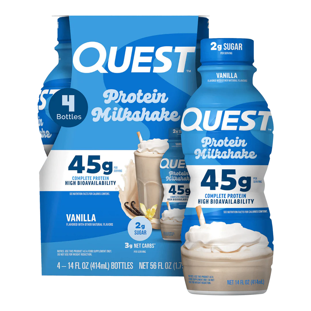 Quest 45g Vanilla Protein Milkshake (12 x 414ml)