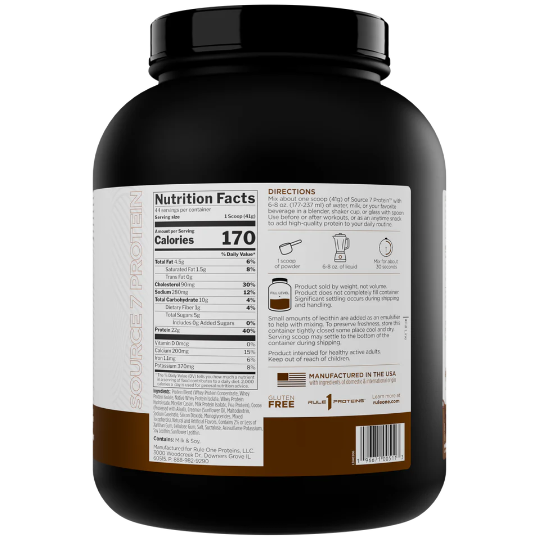Rule1 Source 7 Protein 1.81lbs - Milk Chocolate