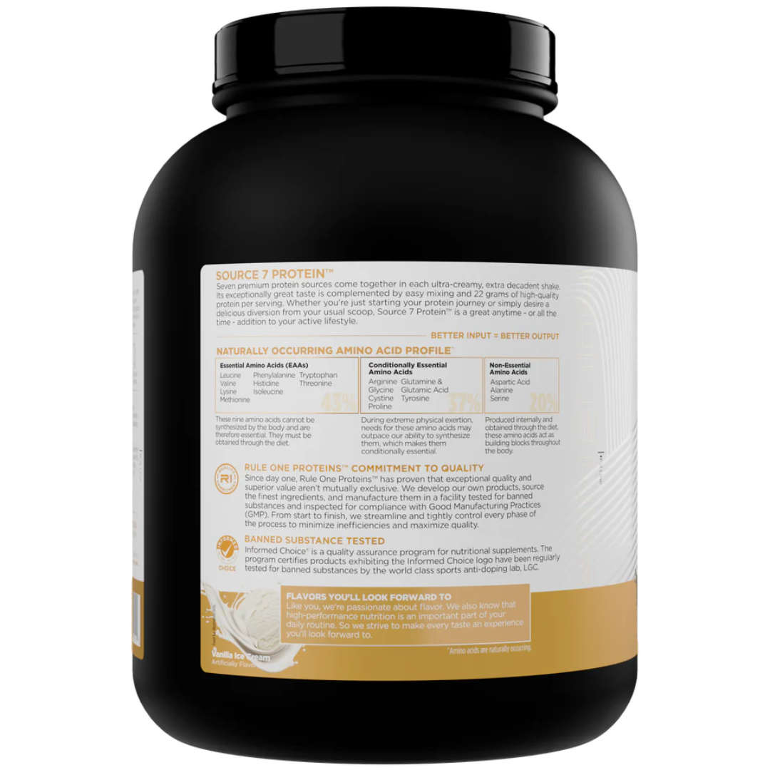 Rule1 Source 7 Protein 1.81lbs - Vanilla