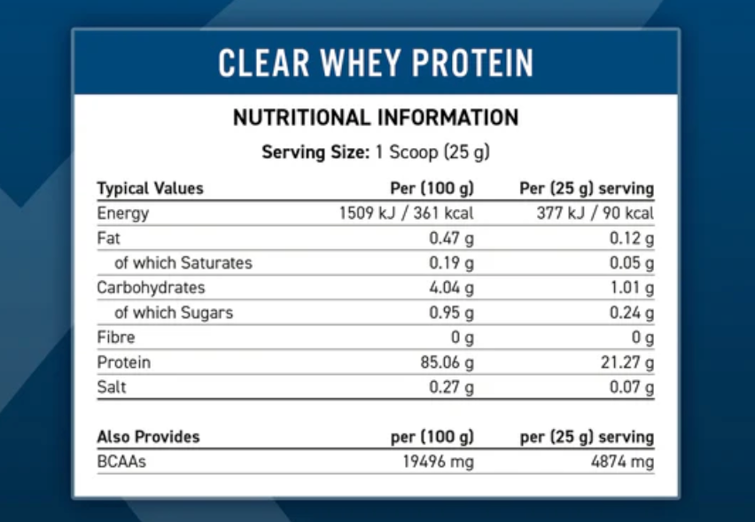 Applied Nutrition Clear Whey Protein Orange Squash 875g