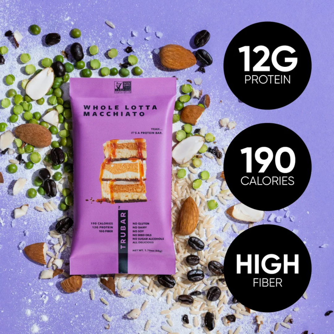 Trubar Plant Protein Bar - Whole Lotta Macchiato (12 x 50g)