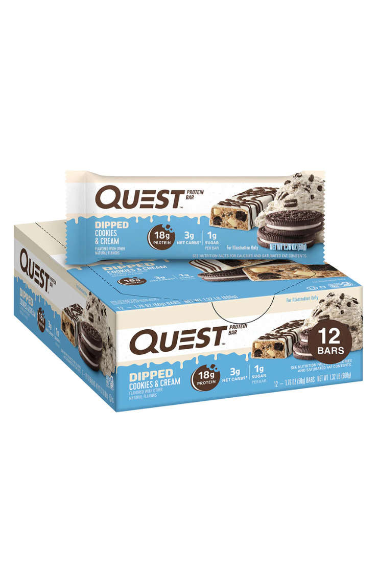Quest Protein Bar Dip Cookies & Cream (12 x 50g)
