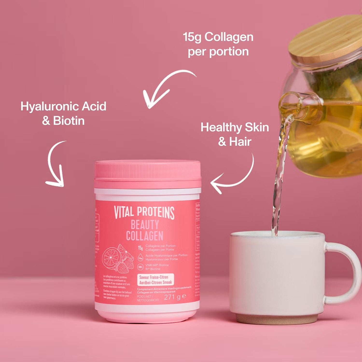 Vital Proteins Beauty Collagen Strawberry Lemon 271g