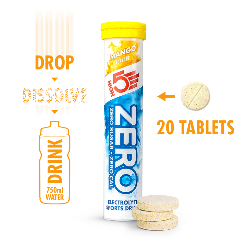 HIGH5 Hydration Zero Mango Tablets 8 Tubes