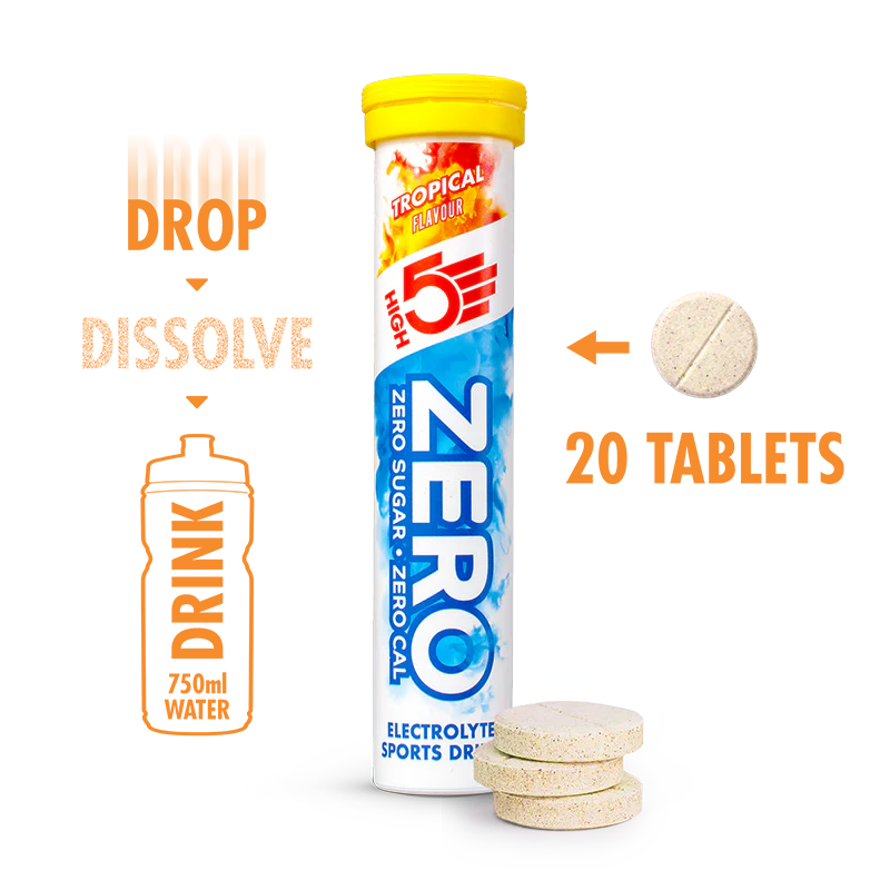 HIGH5 Hydration Zero Tropical Tablets 8 Tubes