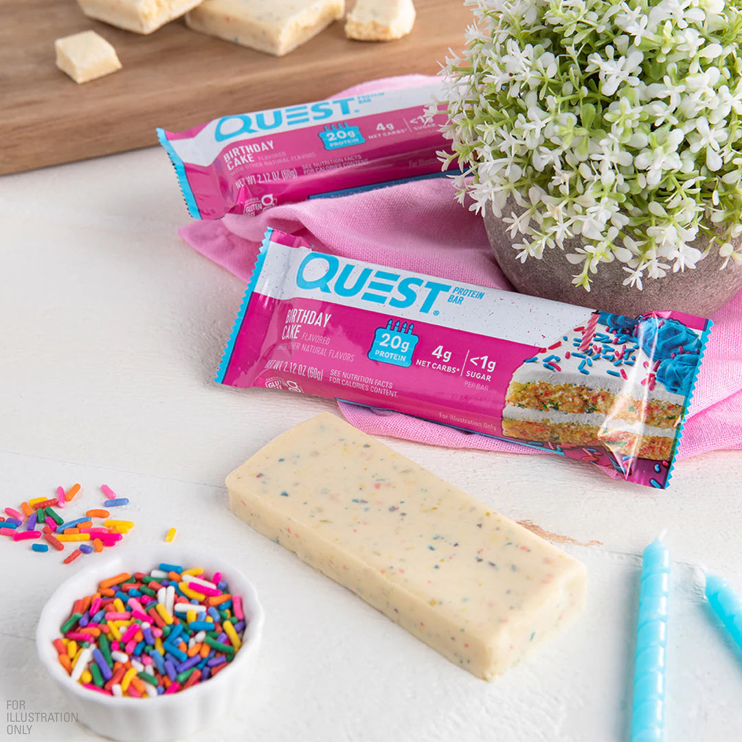 Quest Protein Bar Birthday Cake (12 x 60g)