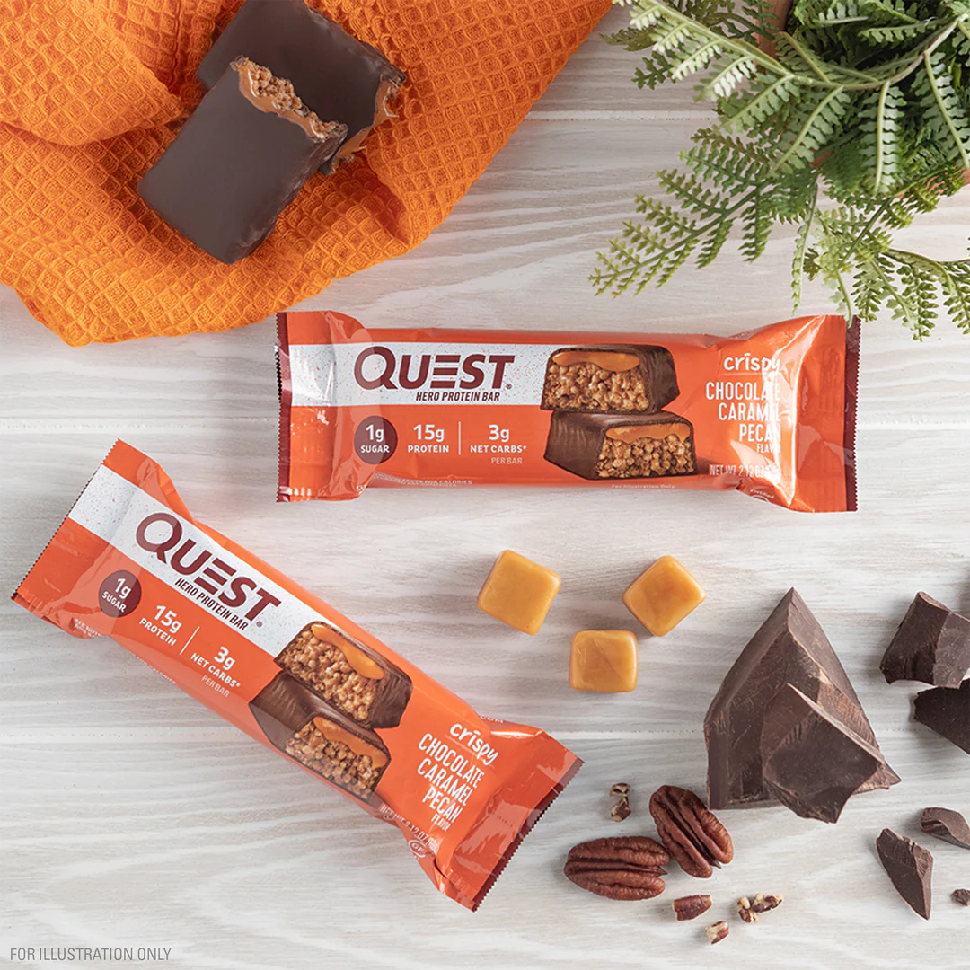 Quest Hero Chocolate Caramel Pecan (12 x 60g)