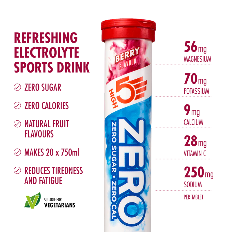HIGH5 Hydration ZERO Berry, Citrus, Tropical Triple Pack (3X20Tab)