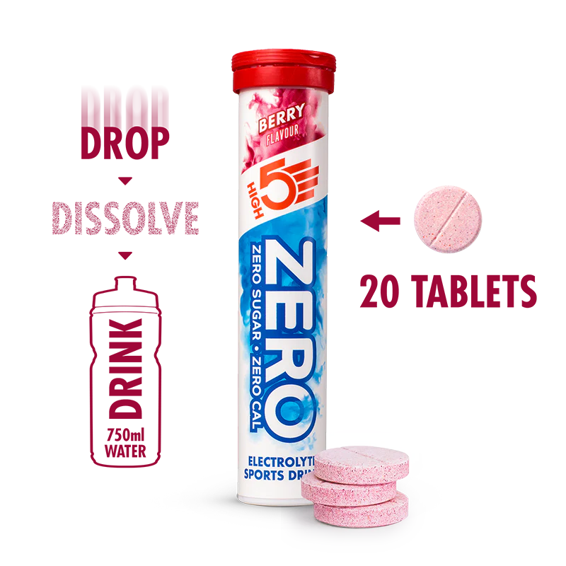 HIGH5 Hydration ZERO Berry, Citrus, Tropical Triple Pack (3X20Tab)