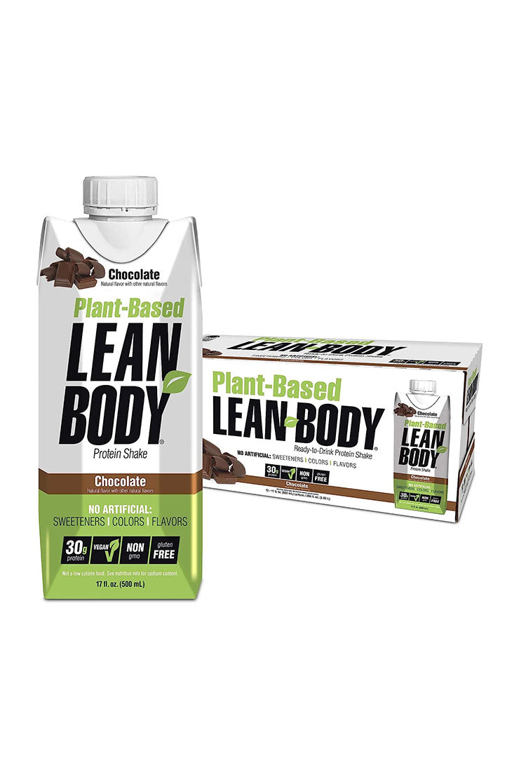 Lean Body RTD Plant-Based Protein Shake Chocolate (12 x 500ml)