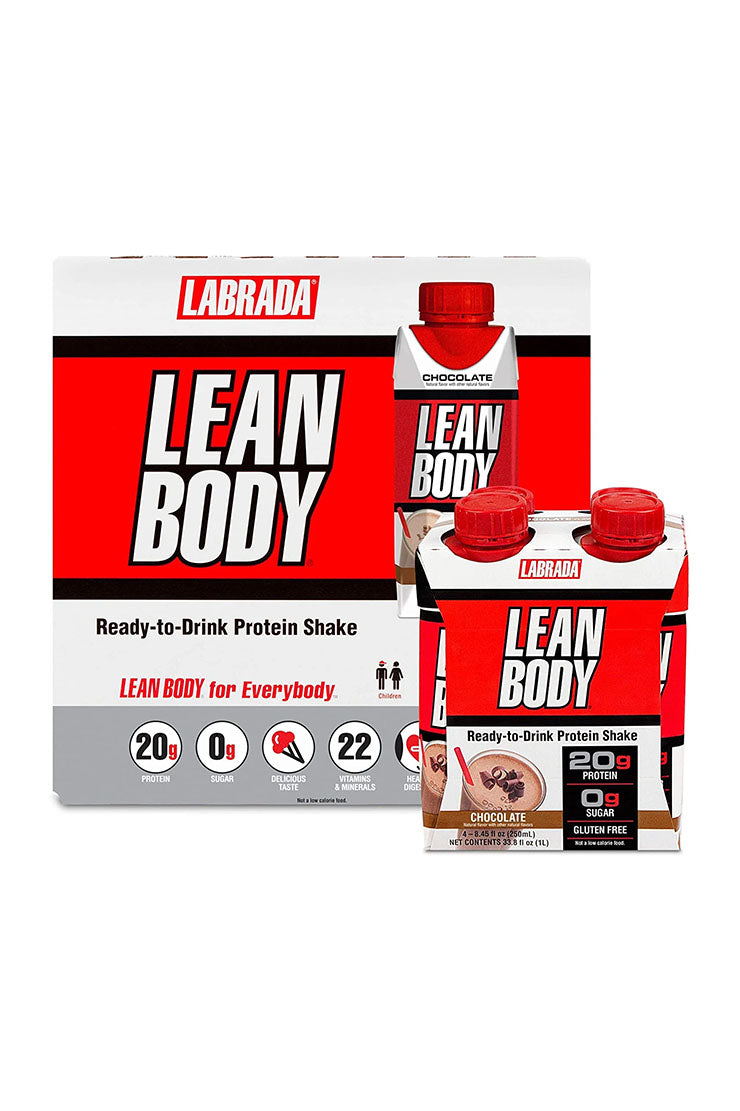 Labrada Lean Body Protein Shake Chocolate (250ml x 16 bottles)