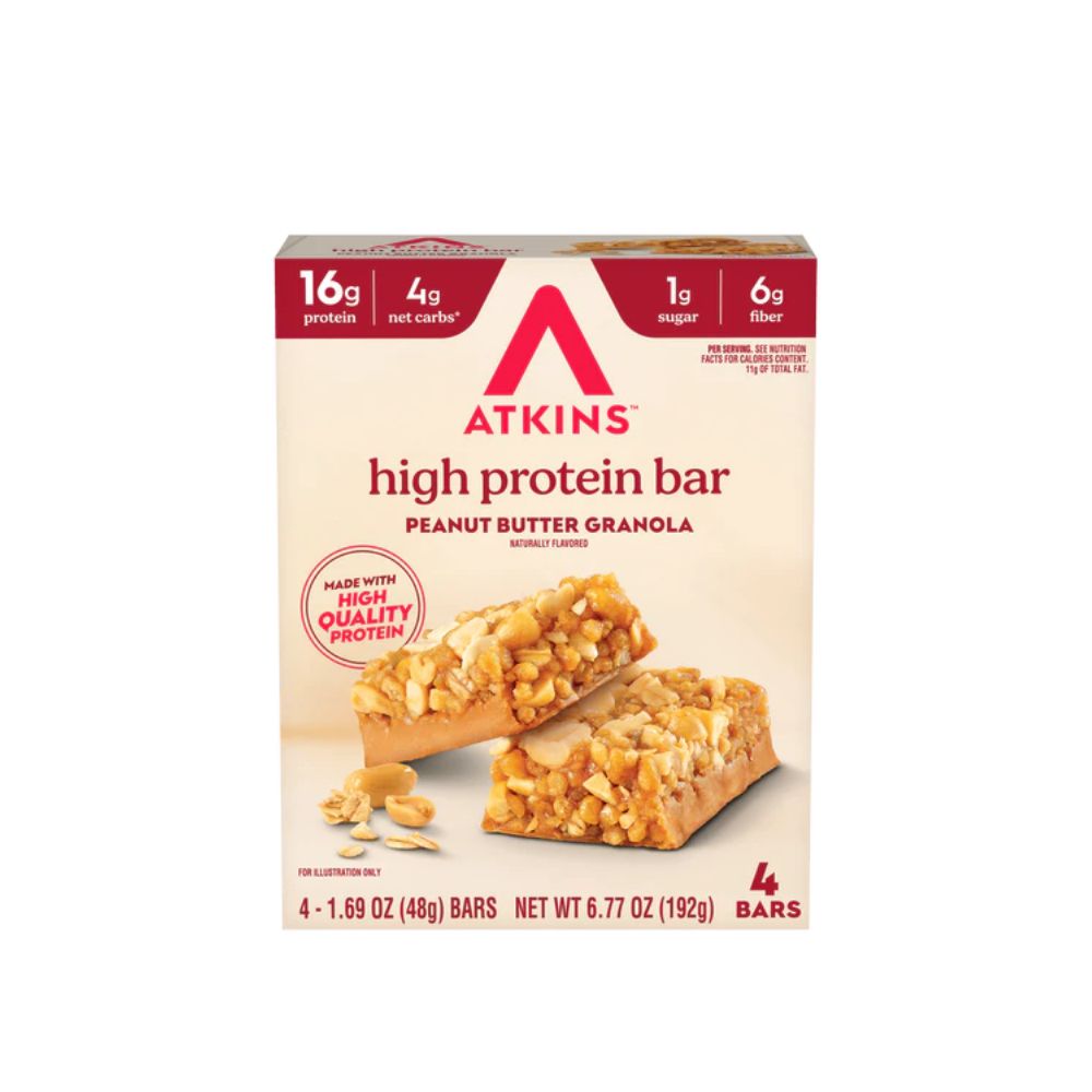 Atkins High Protein Bar Peanut Butter Granola (4 x 48g)