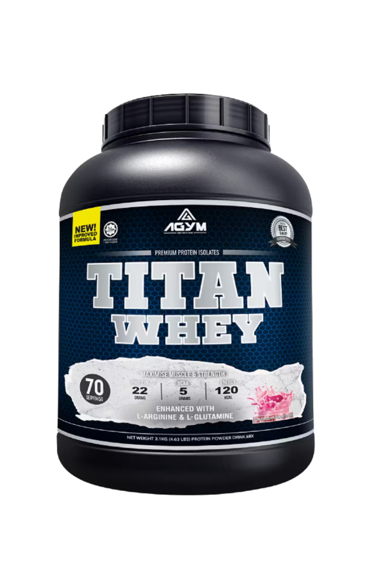 Agym Titan Whey Protein Strawberry 4.63lb