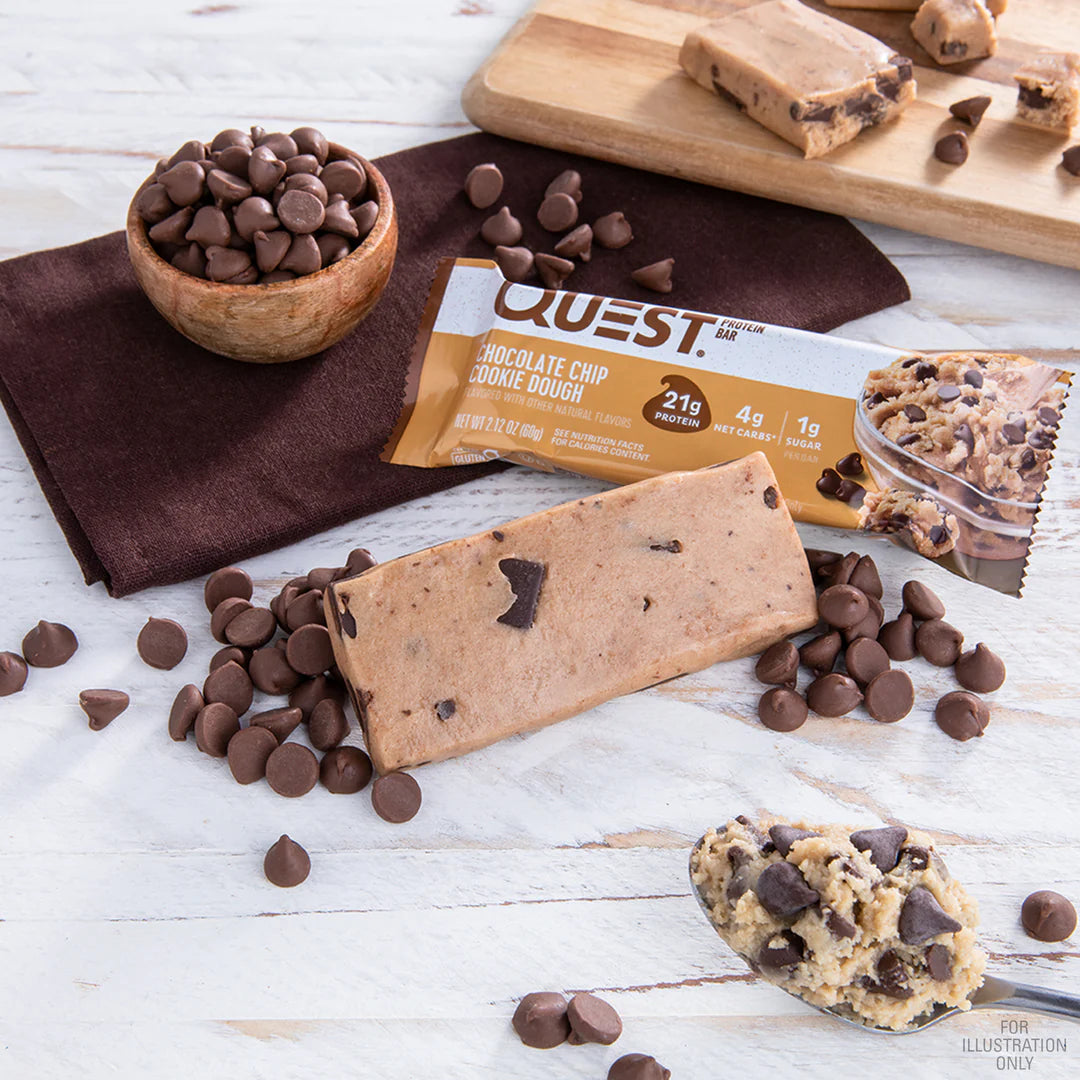Quest Protein Bar Chocolate Chip Cookie Dough (4 x 60g)