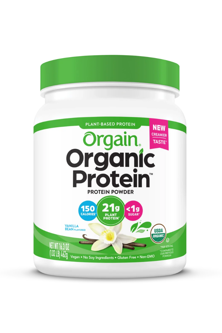 Orgain Organic Protein Plant Based Protein Powder Vanilla Bean 1.02lb