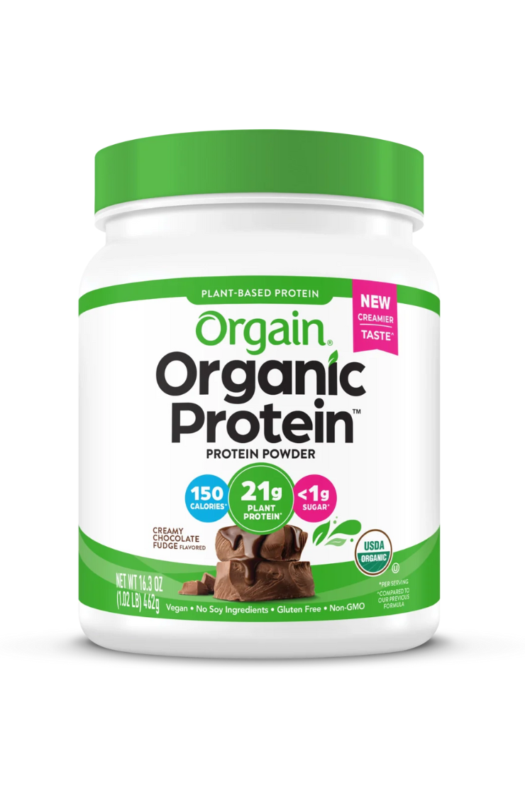 Orgain Organic Protein Plant Based Protein Powder Chocolate Fudge 1.02lb