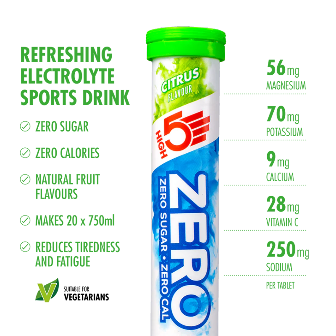 HIGH5 Hydration Zero Citrus Tablets 8 Tubes