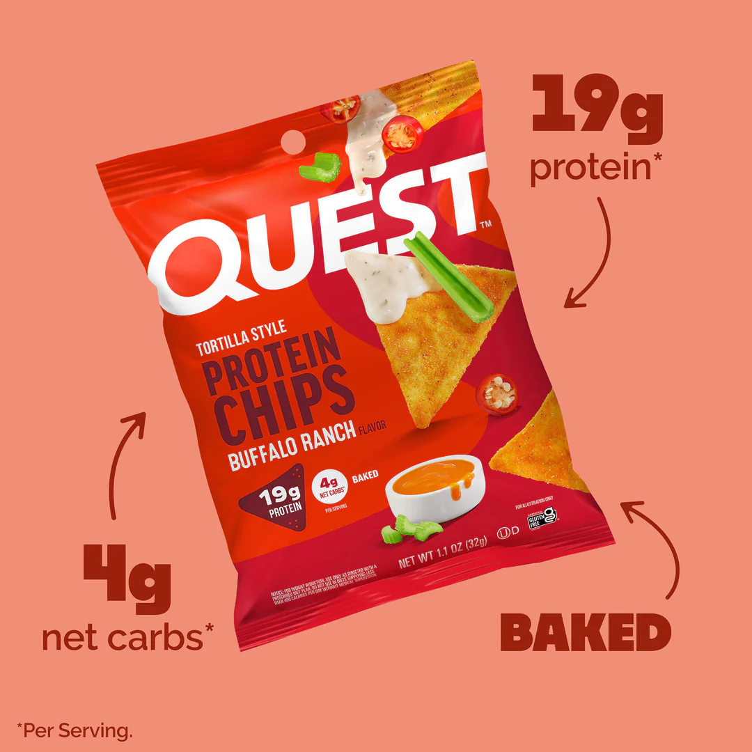 Quest Protein Chips Buffalo Ranch (8 x 32g)