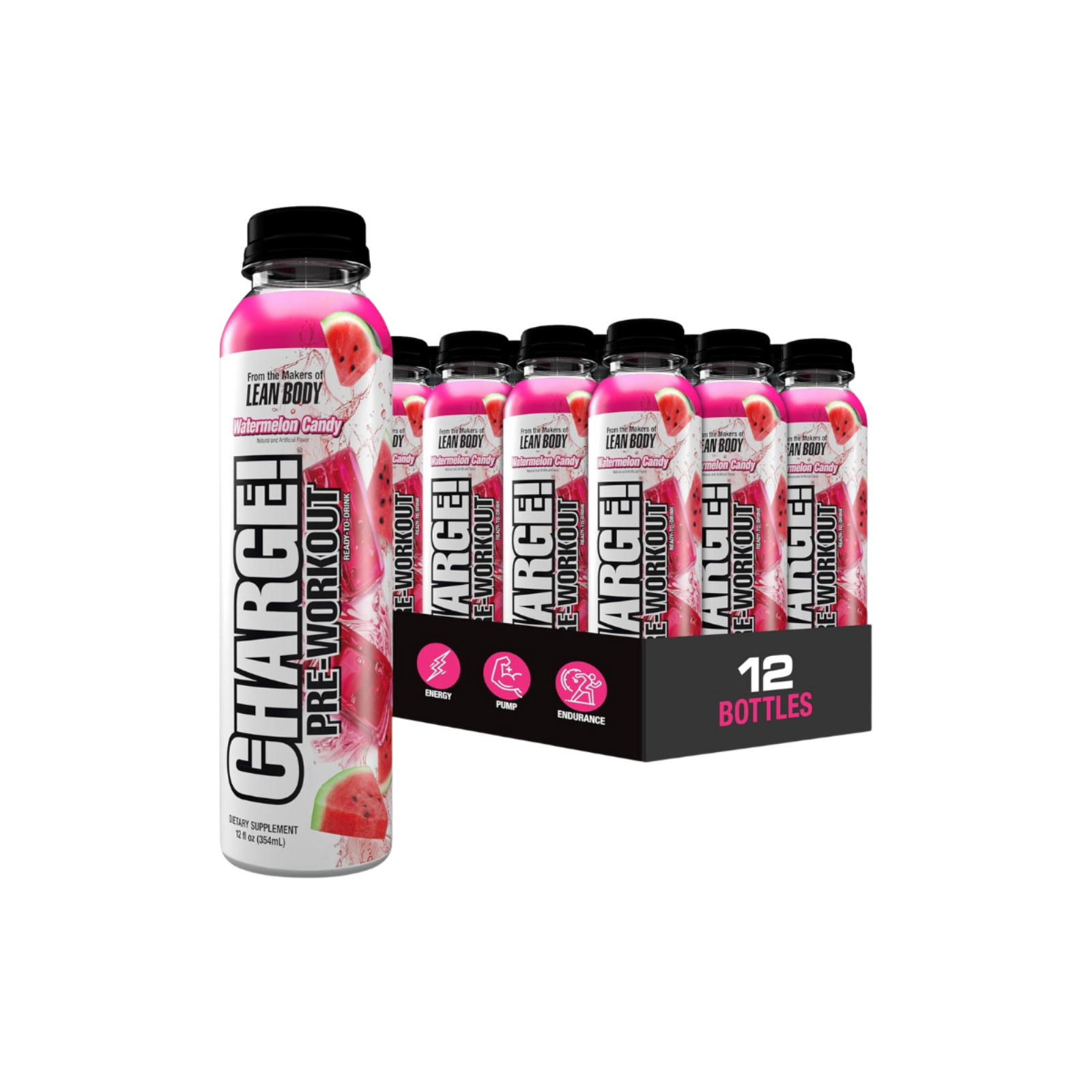 Labrada Charge Pre-Workout RTD - Watermelon Candy (354ml x 12)