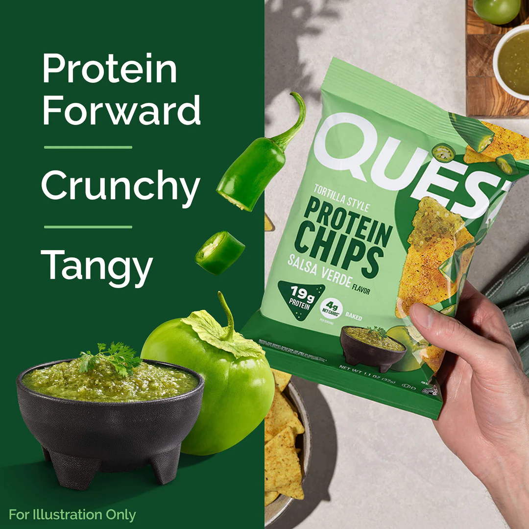 Quest Protein Chips Salsa Verde (8 x 32g)