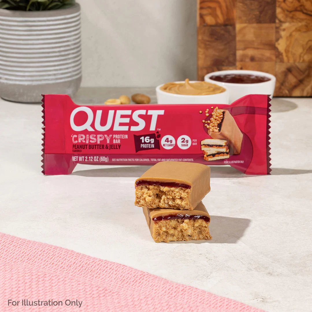 Quest Hero Peanut Butter & Jelly Crispy (12 x 60g)